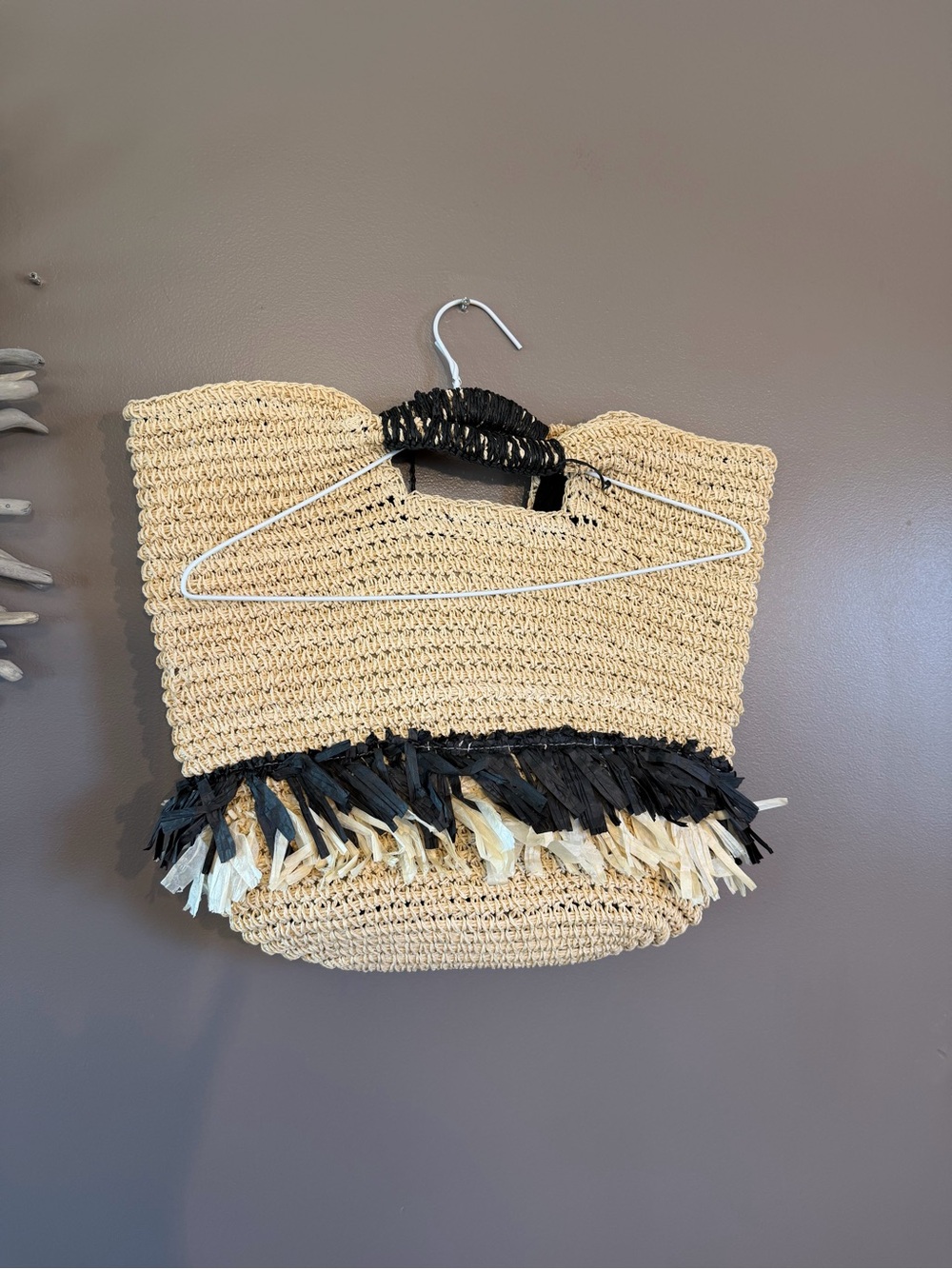 Bay Sky Straw Tote